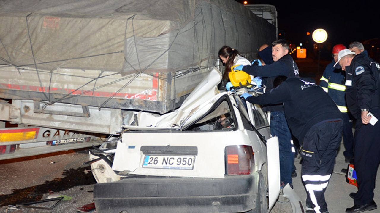 Eskişehir'de feci kaza: 1 ölü