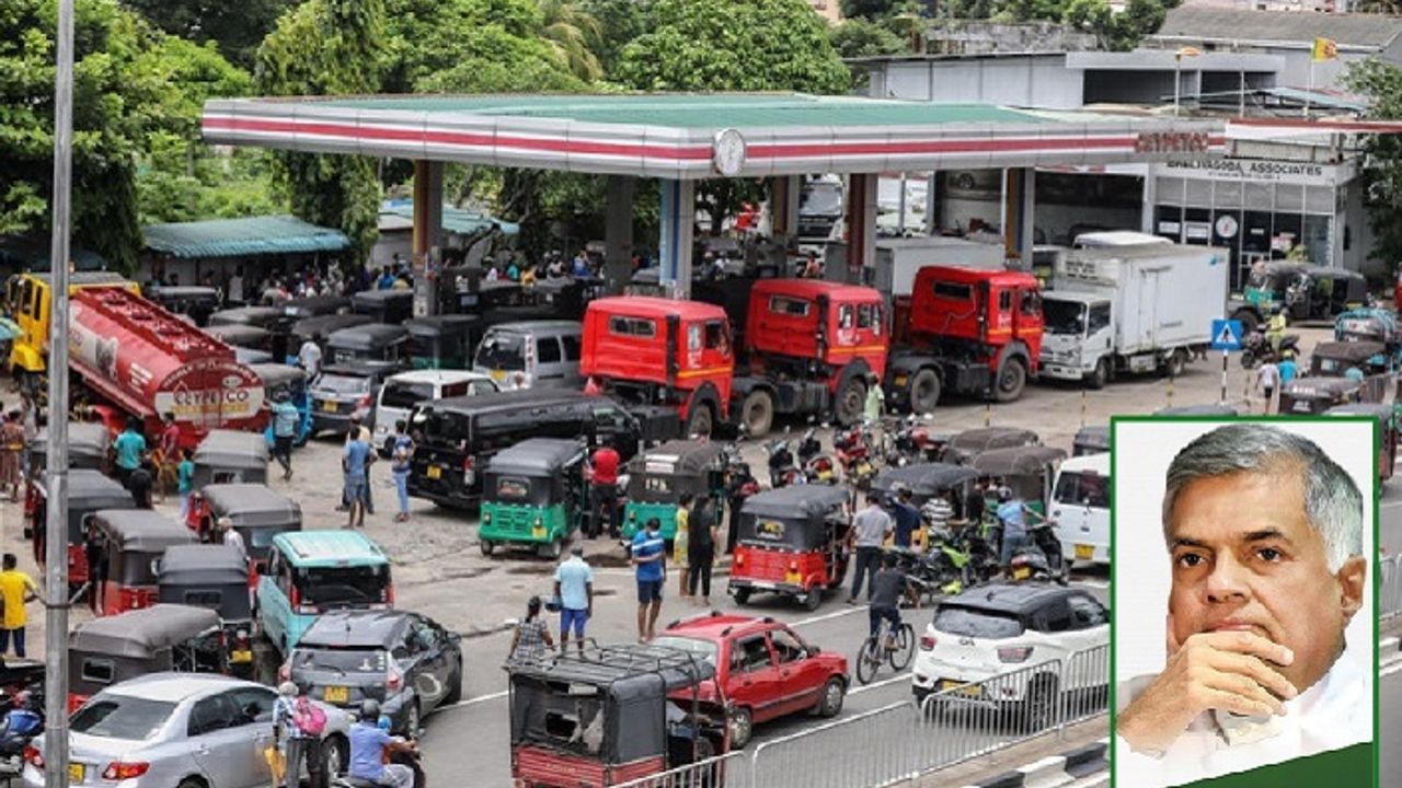 Sri Lanka'da bir günlük benzin kaldı