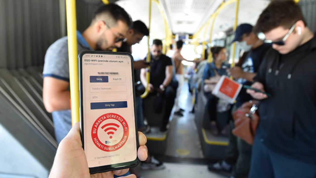 EGO otobüslerinde ücretsiz internet devri