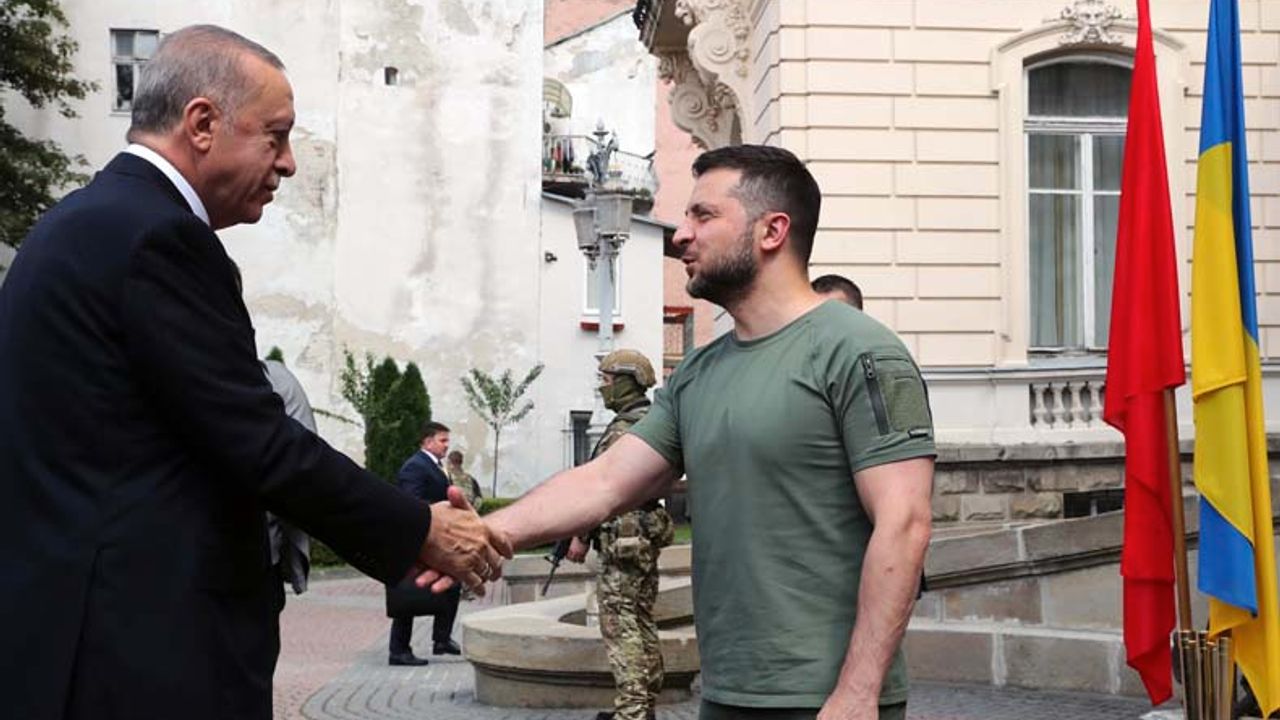 Erdoğan Ukrayna'da Zelenski ile bir araya geldi
