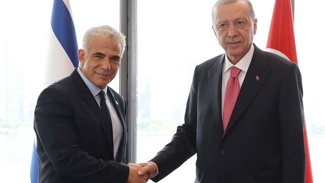 Erdoğan, İsrail Başbakanı Lapid'le buluştu