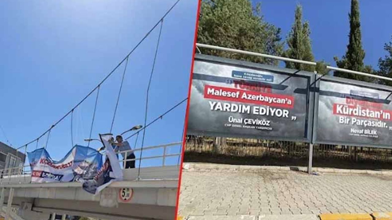 AKP'ye afiş serbest, CHP'ye yasak