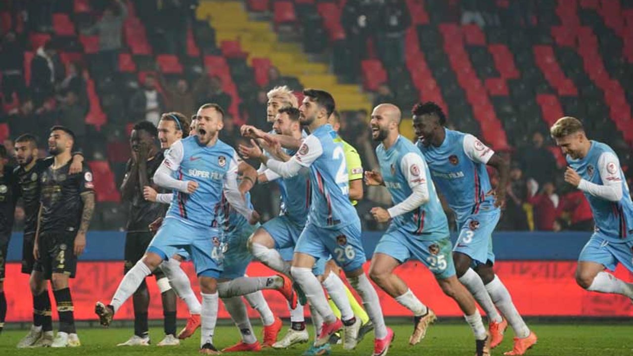 Gaziantep'e çeyrek finali penaltılar getirdi