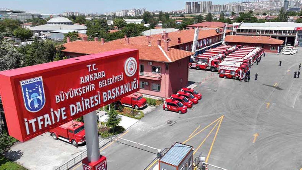 Ankara İtfaiyesi'ne 27 araçlık takviye