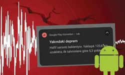 Android Deprem Uyarı Sistemi çalıştı