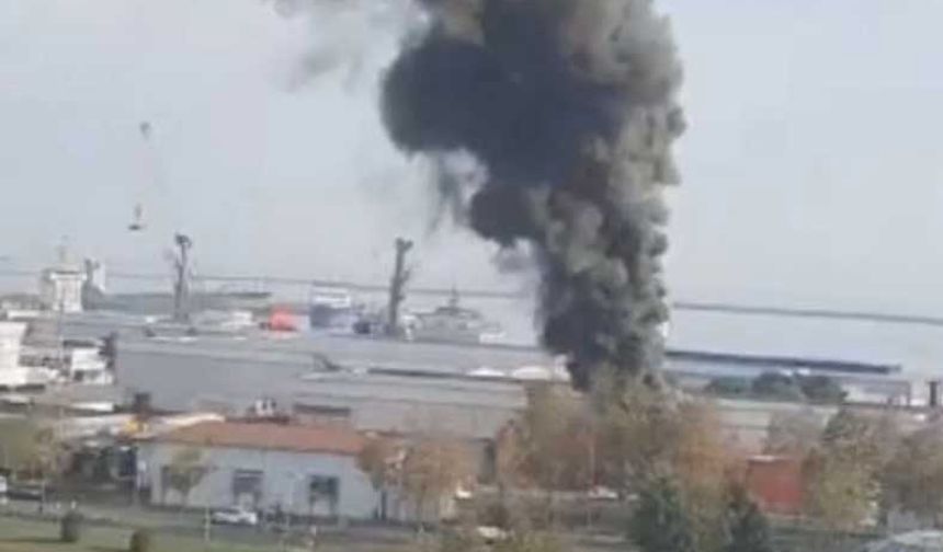 Samsun Limanı'nda şiddetli patlama